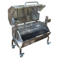 35W Stainless Steel Rotisserie Grill Roaster with Glass Hood Z1785