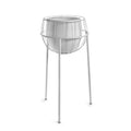 White Plant Stand Cage with Pot H6848