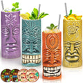 Ceramic Tiki Mugs Set of 4 N7687