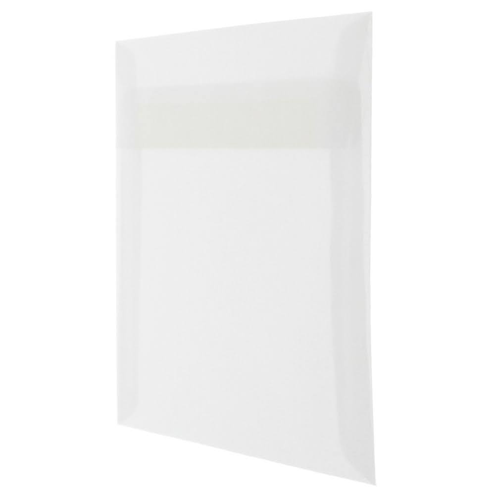Clear Translucent Vellum Square Invitation Envelope, 1000/Carton Z17222