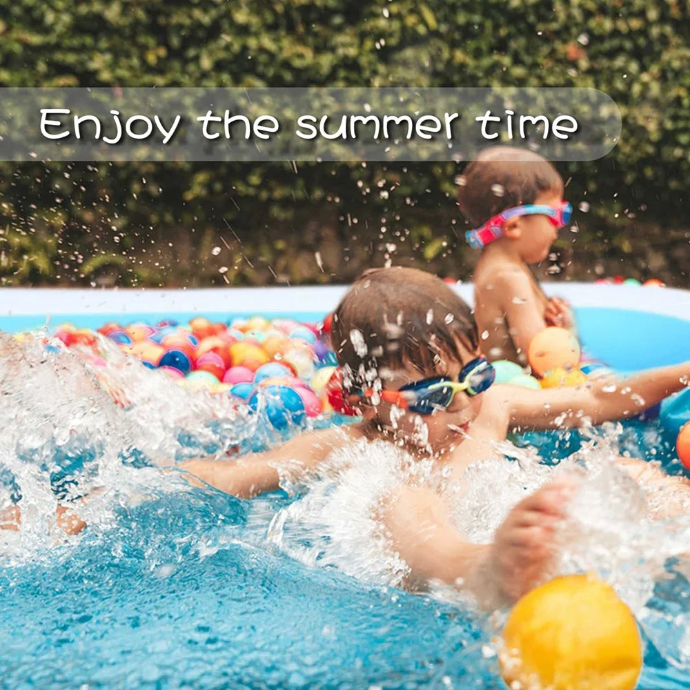 Inflatable Swimming Pool, 103" X 69" X 23" Above Ground F75268