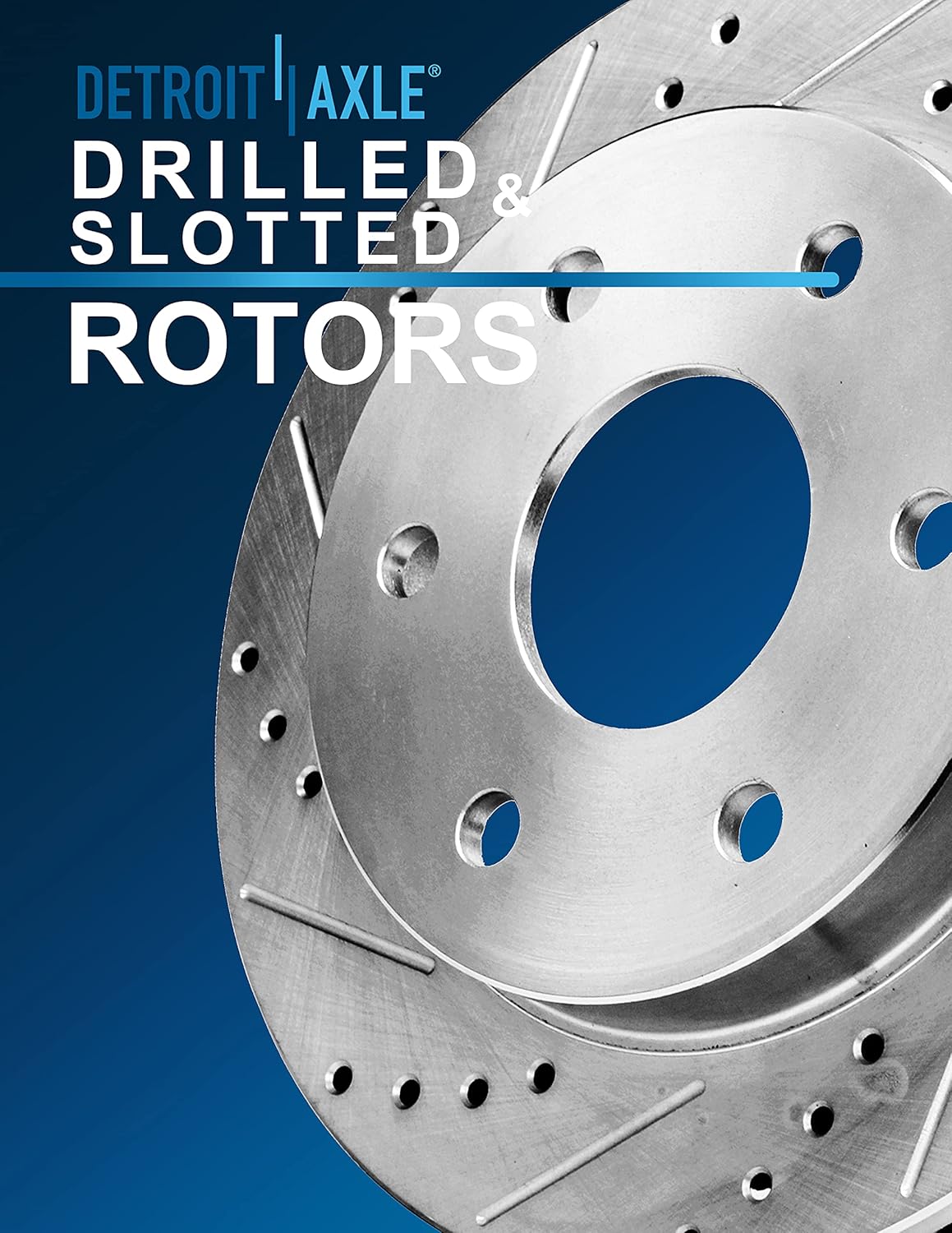 Rear Drilled & Slotted Brake Rotors 2pc Set N37671