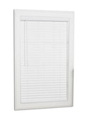 Cordless White Faux Wood Room Darkening Horizontal Blinds N963116