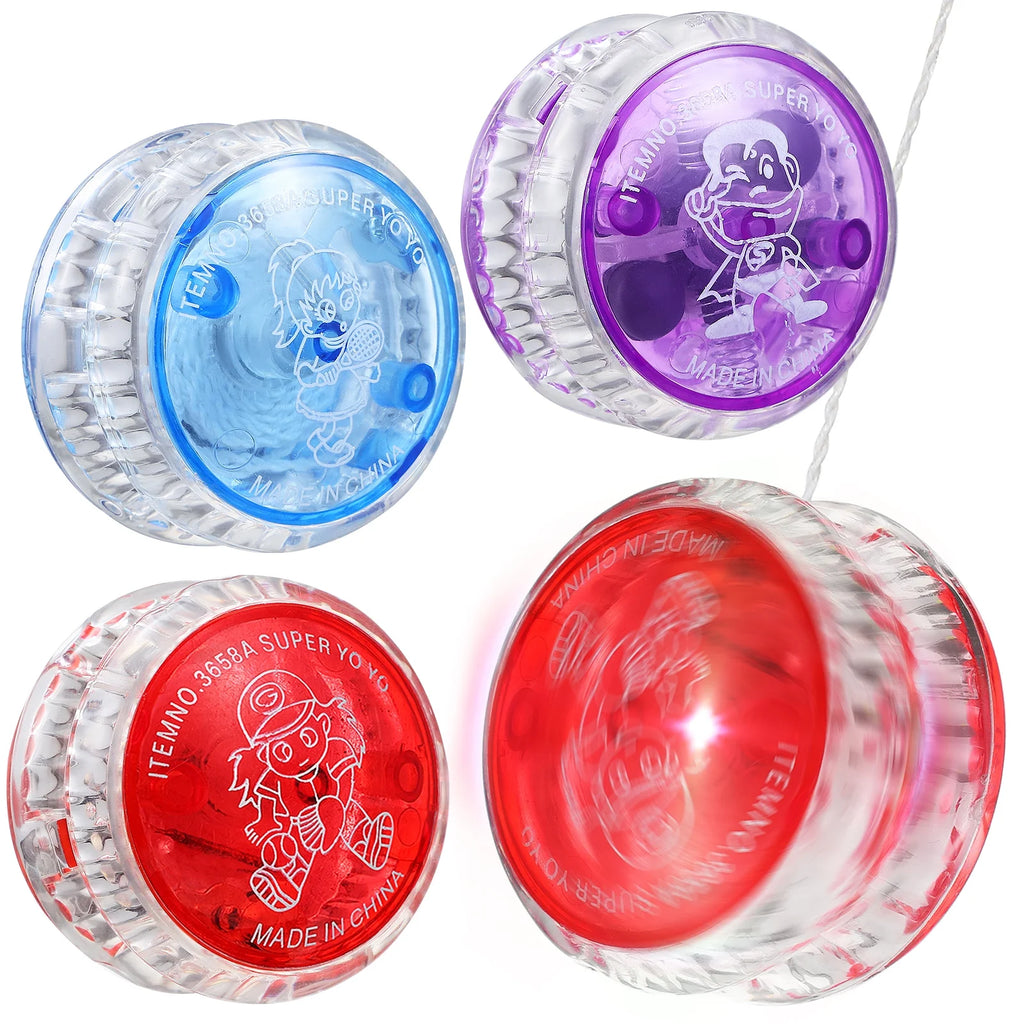 3 Pcs Light Up Flashing Yo-yo Balls Party Favors M3964