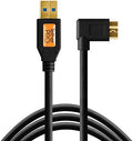 USB 3.0 to Micro-B Right Angle Cable, 15' (4.6m), Orange C78160
