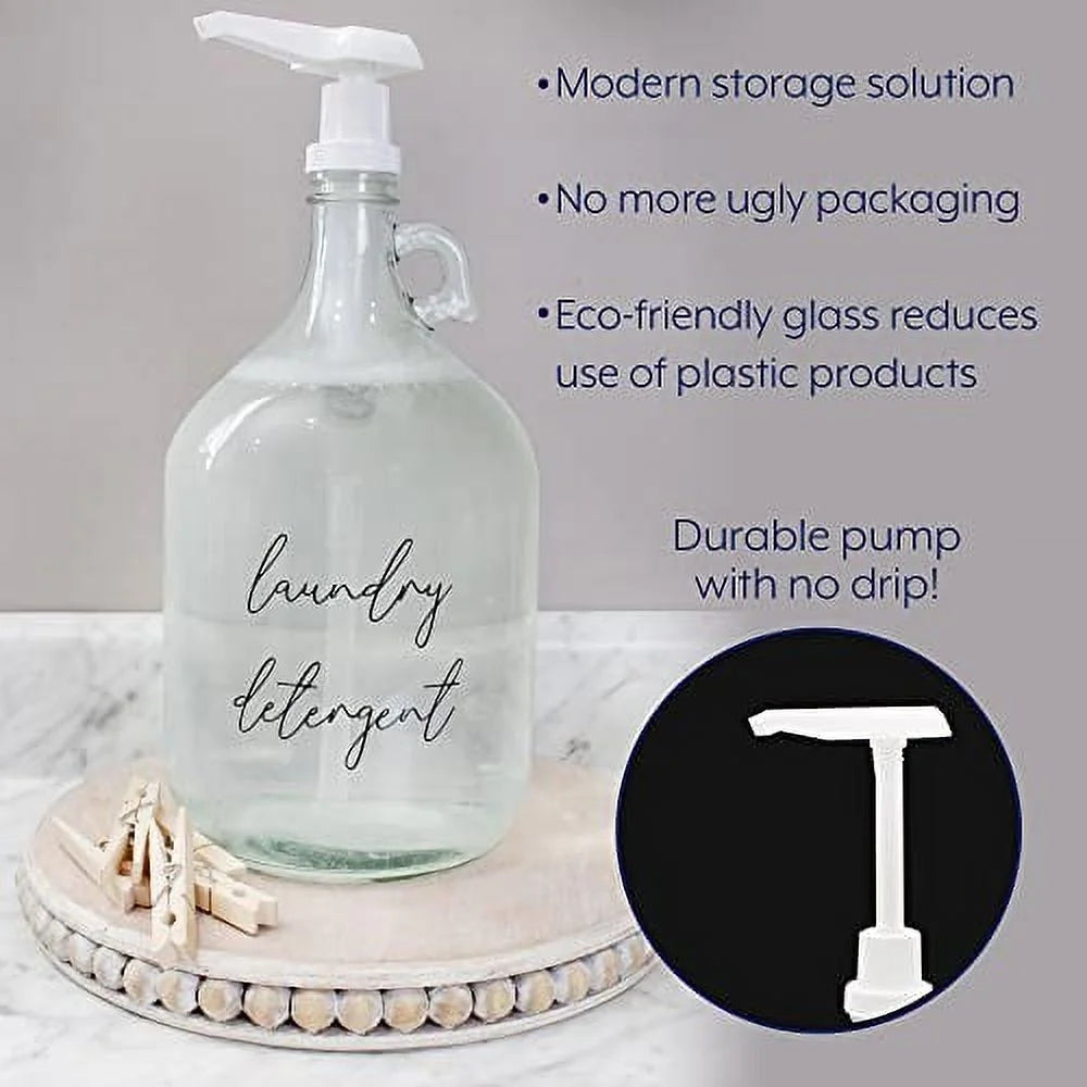Glass Pump Bottle Soap Dispenser A396