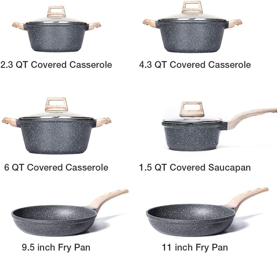 10 Pcs Nonstick Cookware Set N66337