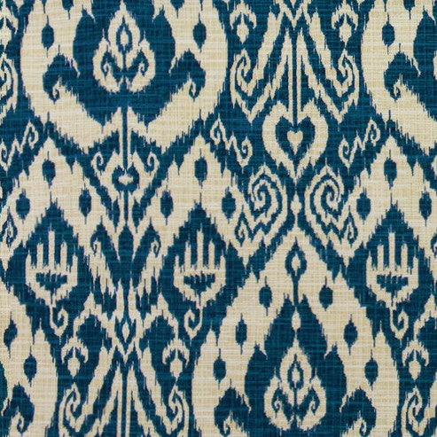 Marine Blue Tufted Wicker Loveseat Cushion D571833