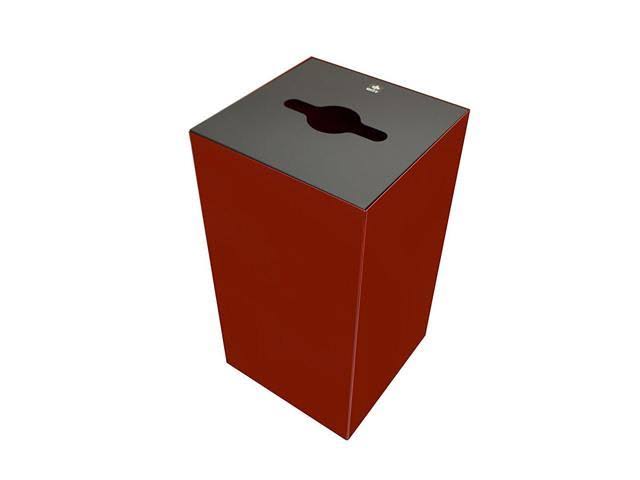 Scarlet Steel Recycling Receptacle, 32 gal, Set of 3 M46021