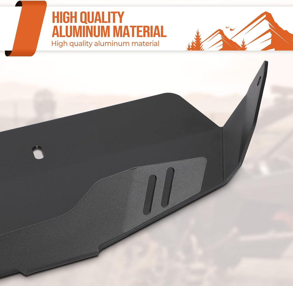 Aluminum Radiator Protector Front Bump Lip Splitter Plate Z663