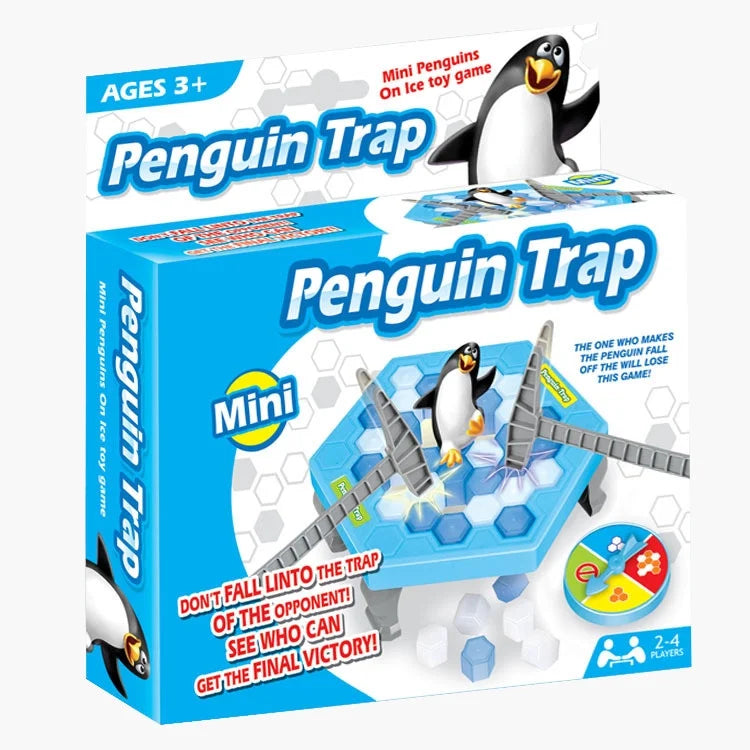 Penguin Ice Kids Puzzle Game Break Ice Block Hammer Trap Party Toy I159