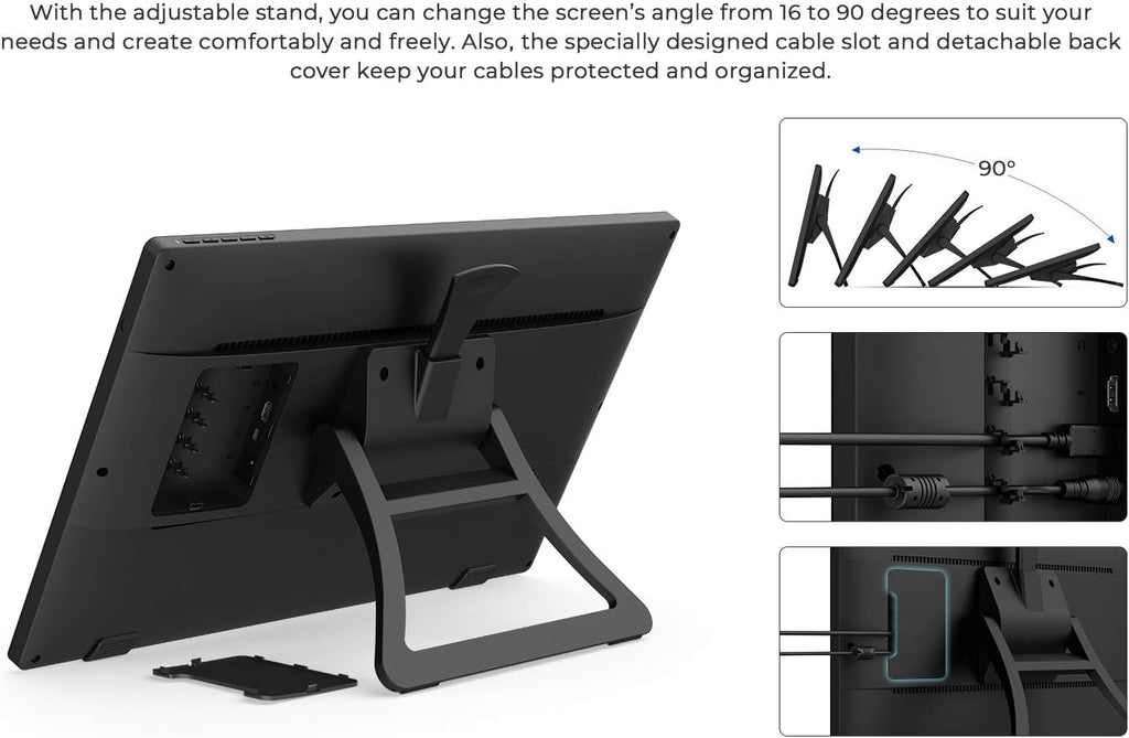 21.5in Drawing Monitor with Screen Digital Graphics Tablet Q7055