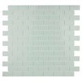 White Glass Brick Joint Mosaic Wall Tile R5323
