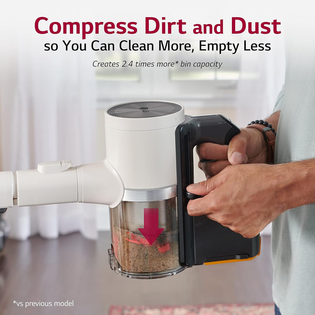 Cordless Stick Vacuum Cleaner with Extra Battery, Lightweight, Handheld, Sand Beige X71642