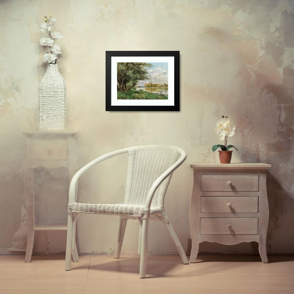 Black Modern Framed Museum Art Print W772