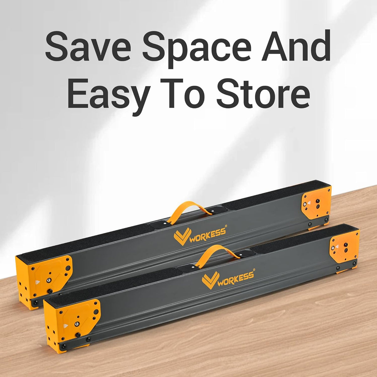 Sawhorse Portable Folding Workbench, 1300lbs Capacity 2 Positions, 2 Pack E235223