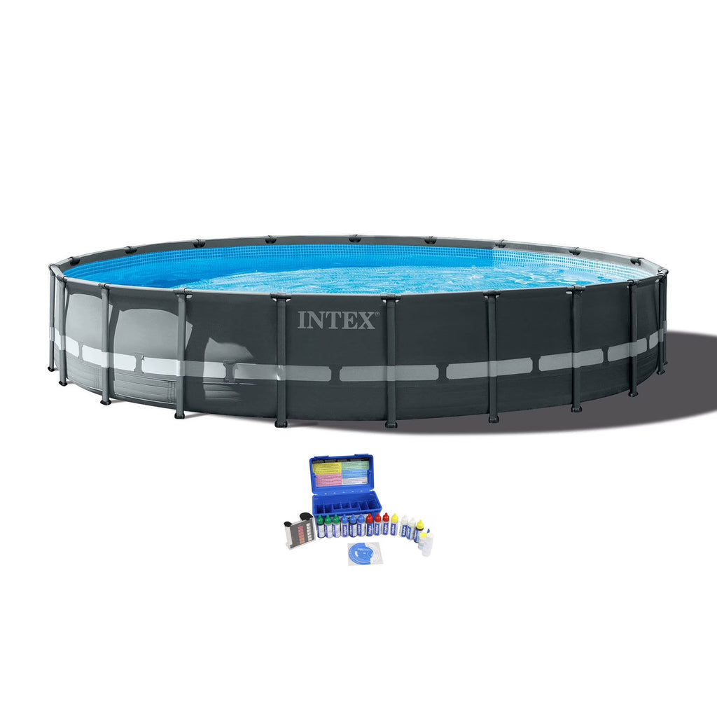 20ft x 48in Round Frame Above Ground Pool Set Q760126
