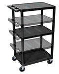 Black 3 Shelf AV Cart Y852985