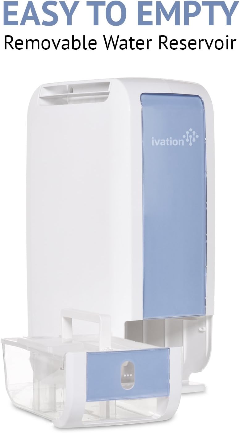13-Pint Desiccant Dehumidifier with Continuous Drain Hose, White S47771