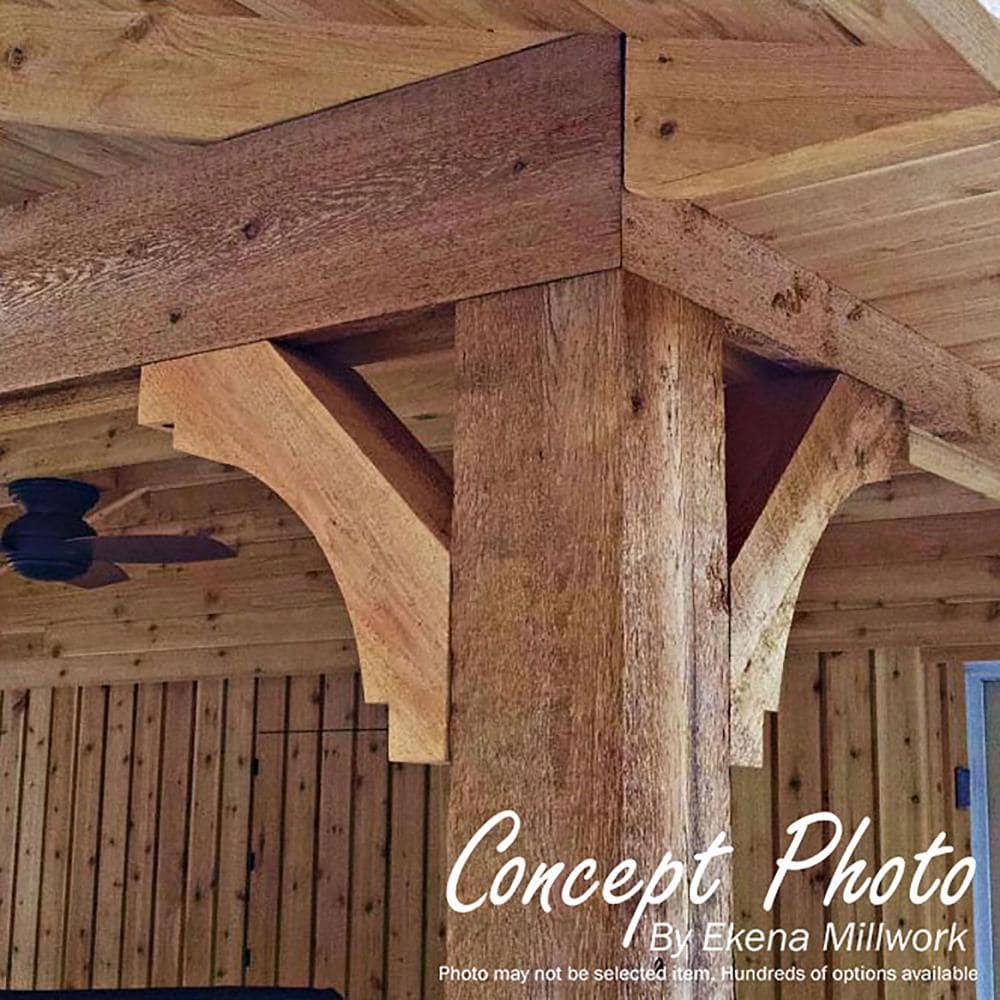 6x22W x 12x22D x 16x22H Rough Sawn Brace, Western Red Cedar Y594402