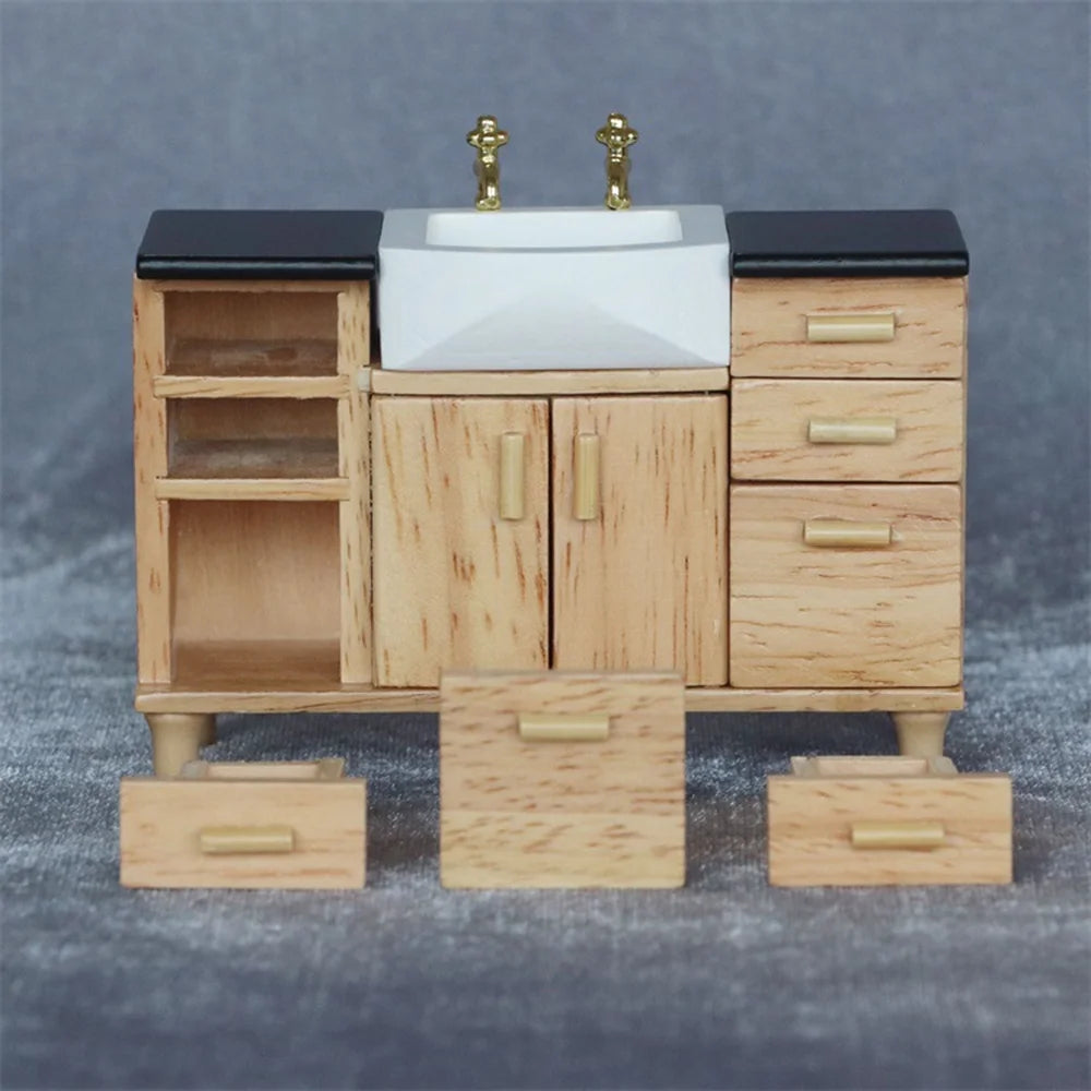 Miniature Modern Basin Sink Unit Cabinet I943
