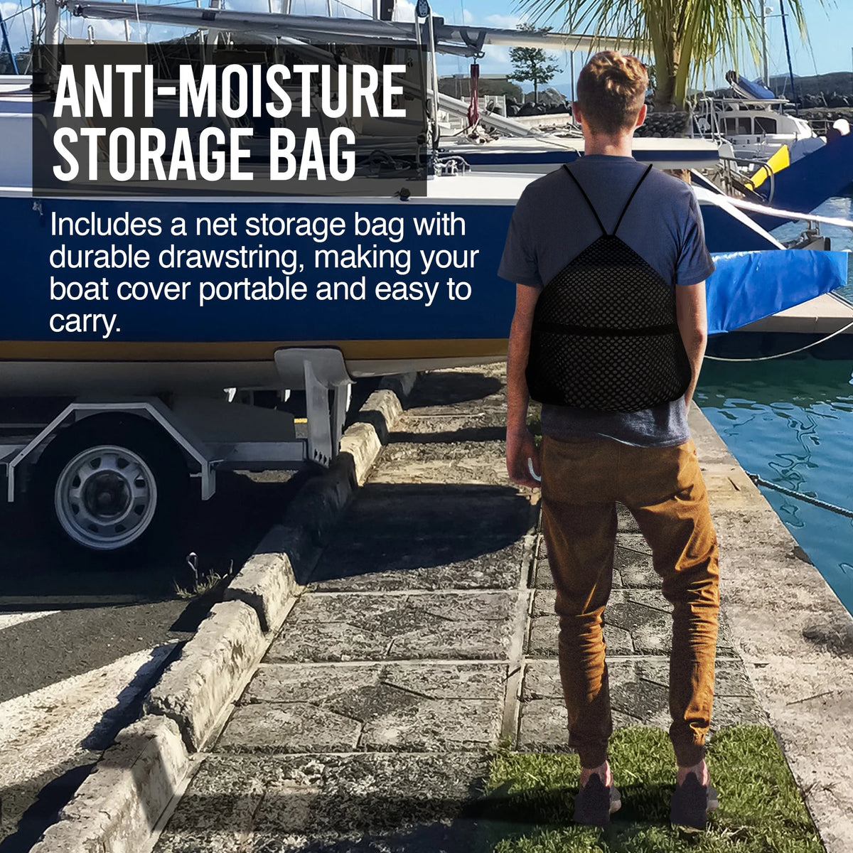 600D Polyester Oxford Trailerable Boat Cover W669