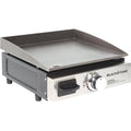 17 in. Table Top 1-Burner Portable Gas Griddle in Stainless Steel and Black F530341