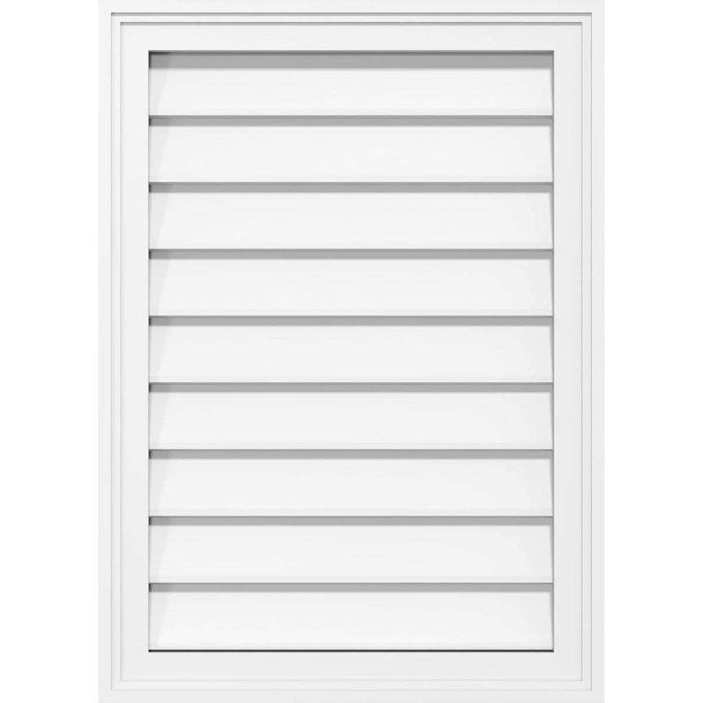 PVC Gable Vent with Brickmold U23671