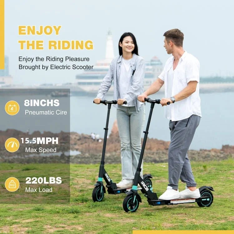 350W Motor 15Mph Top Speed 8" Tires Portable Folding Electric Scooter T280852