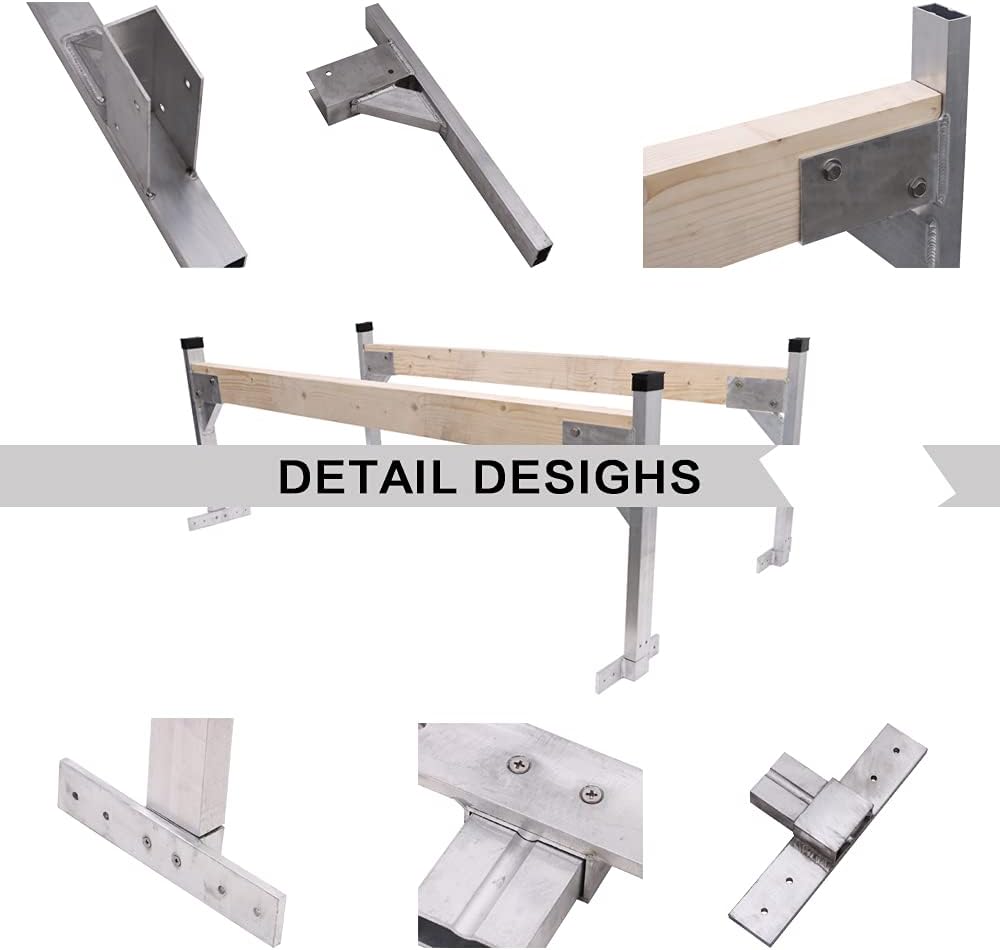 Adjustable Aluminum Roof Ladder Rack Bracket Kit Z9094