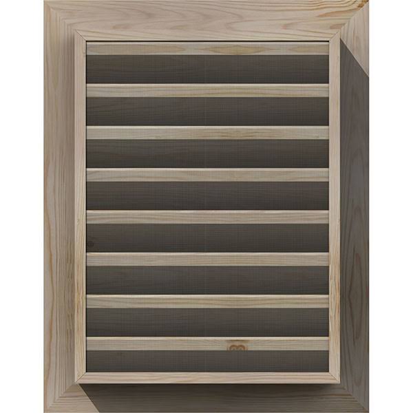 24-in W x 26-in H Vertical Gable Vent Unfinished Smooth Pine F35147