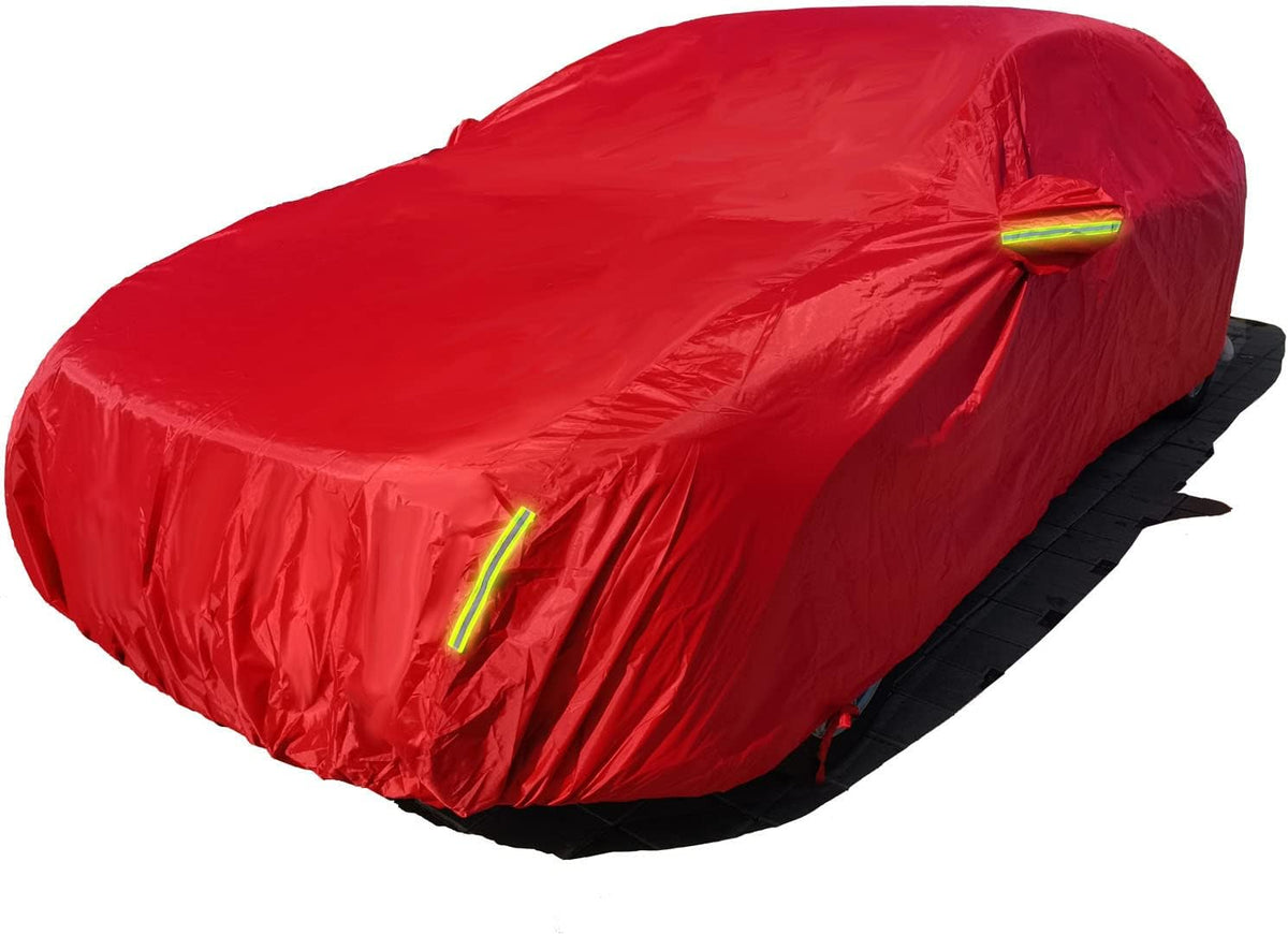 Red Oxford Full Car Cover for Sedan X303619