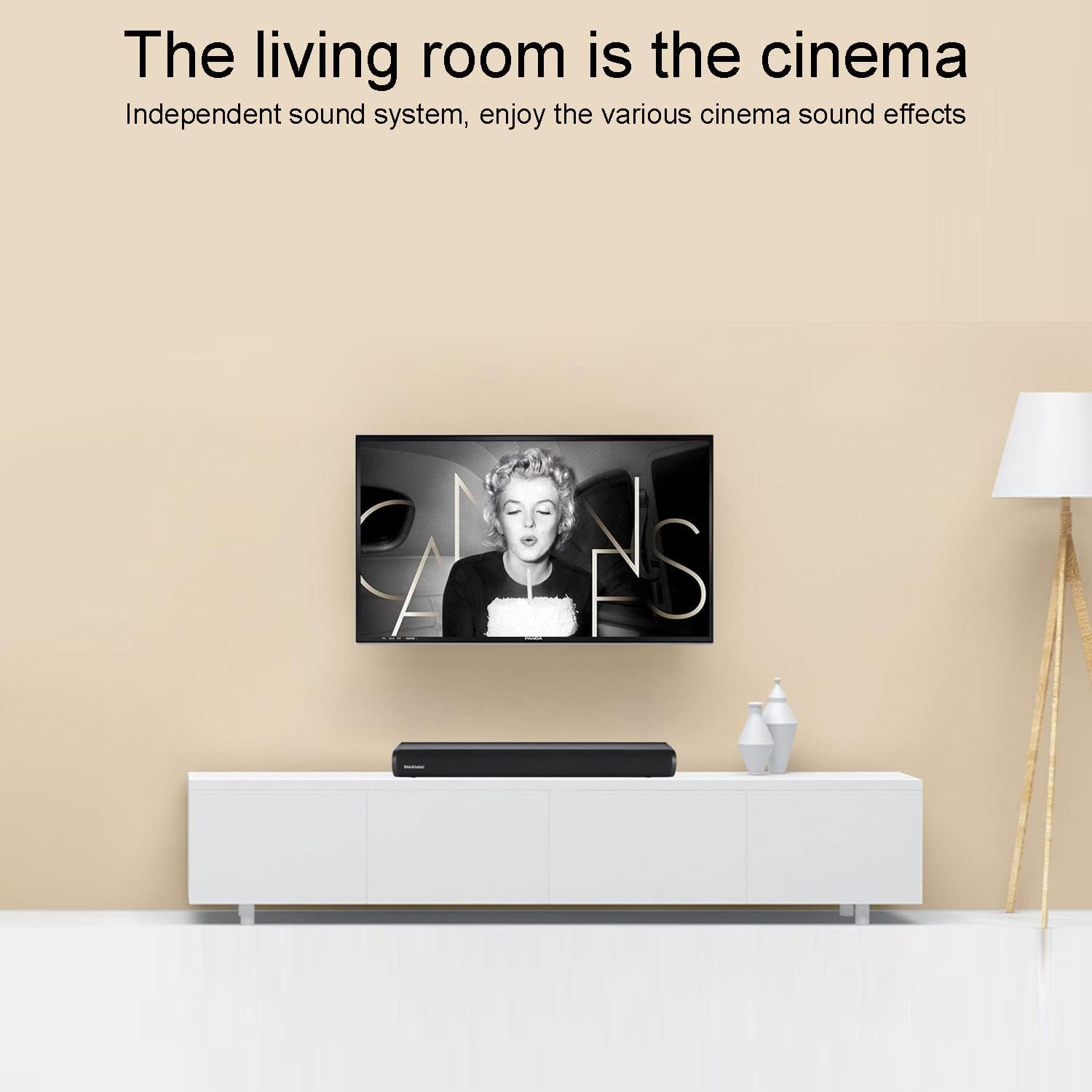 24-Inch Sound Bar with Bluetooth 5.0, USB, AUX/RCA, Optical, HDMI ARC, Pack of 2 Z30076