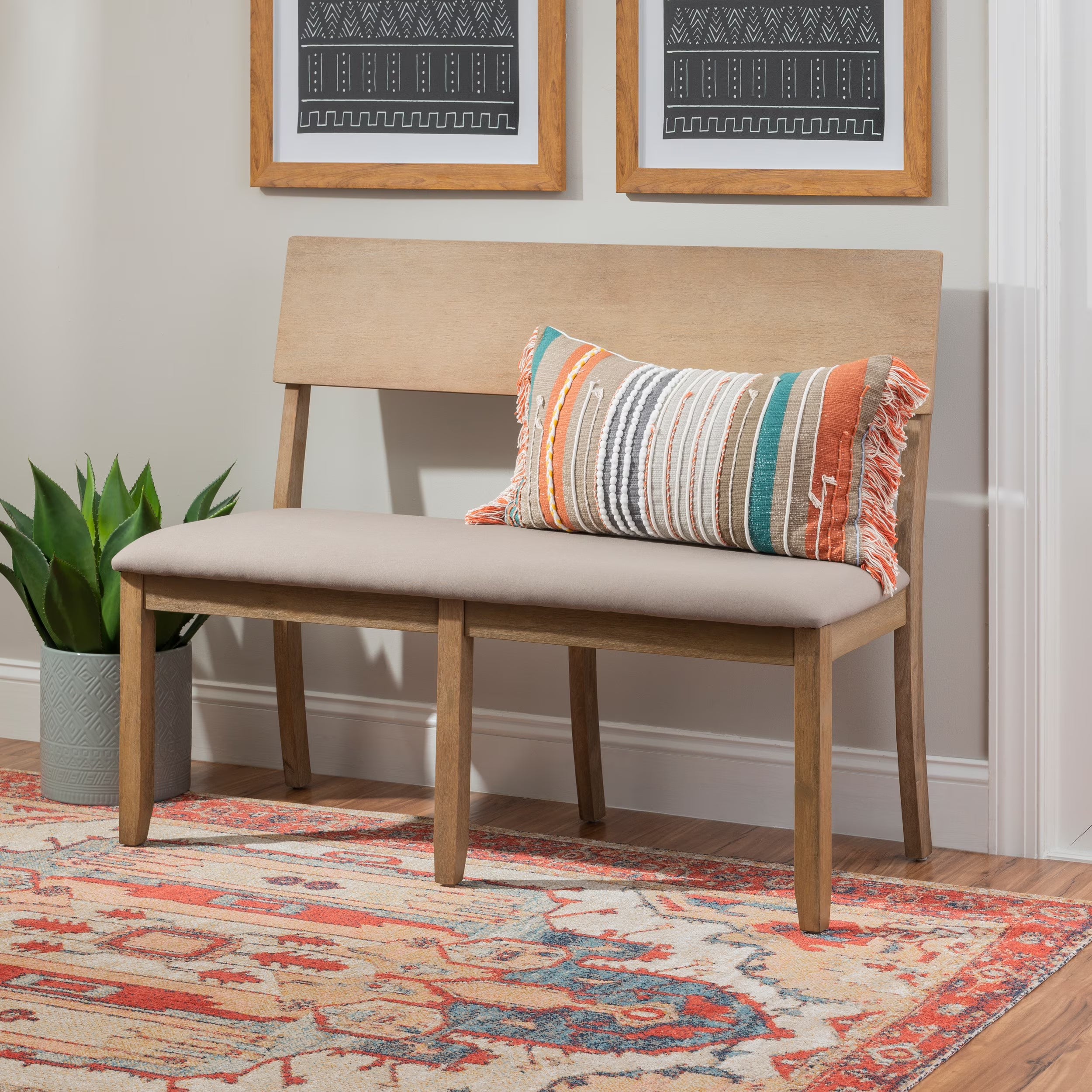 Gray Wash Dining Bench X352589