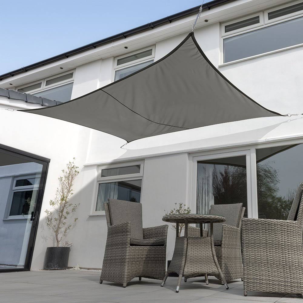 Charcoal Breathable Rectangle Sail Shade V60739