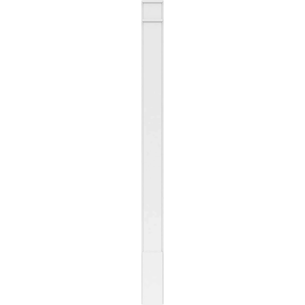 Plain PVC Pilaster with Capital and Base (Pair) R16729