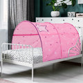 Pink Kids Bed Tent Canopy Sleeping Curtains 58'' x 35'' x 40''H O47426