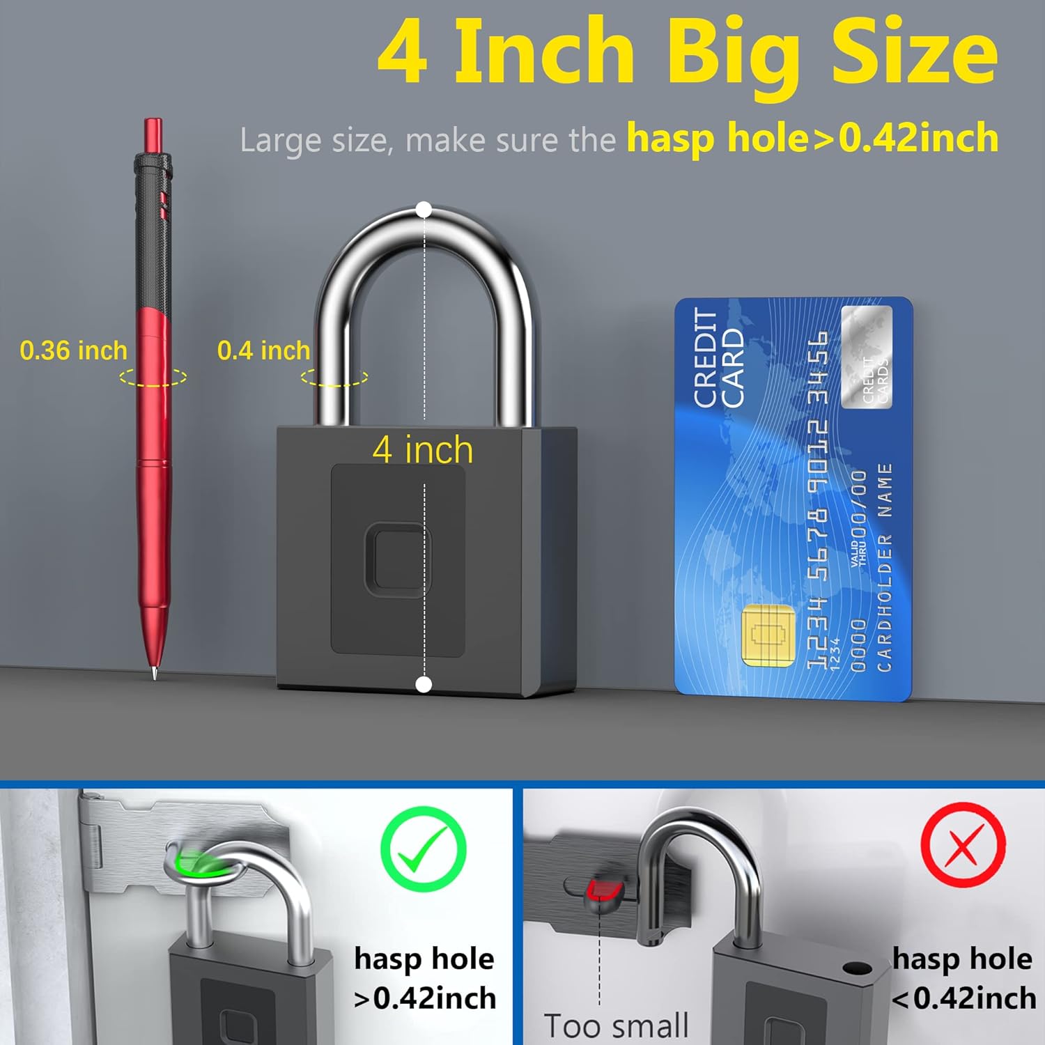 Fingerprint Padlock with Mobile APP T91182