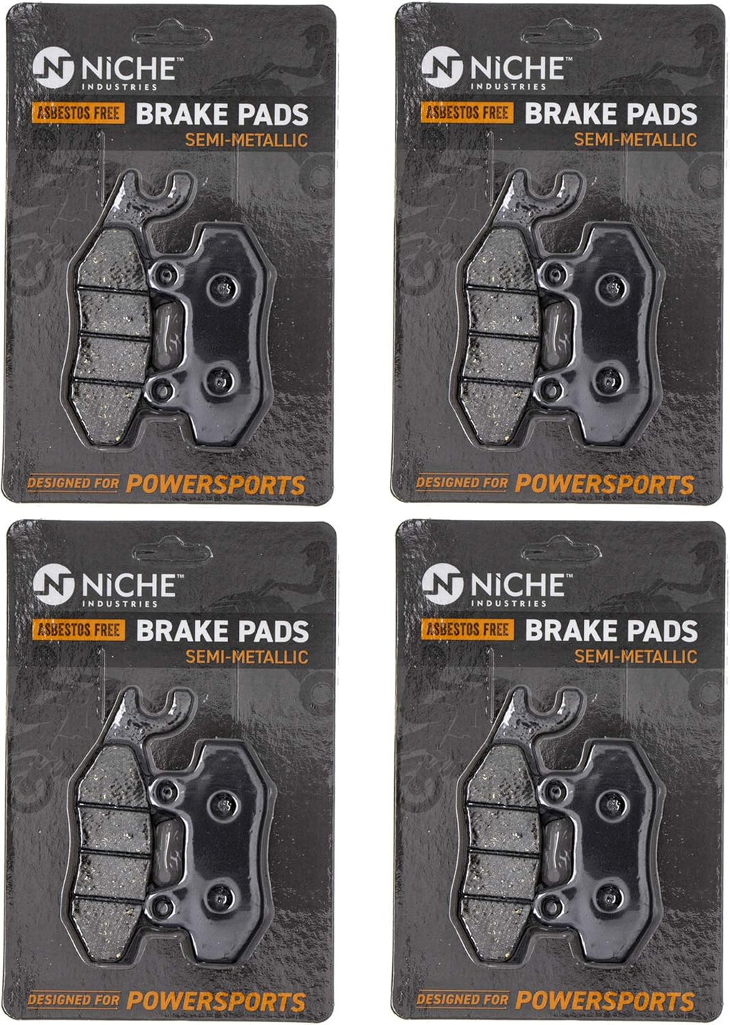 Semi-Metallic Brake Pad Set Front 4 Pack A521