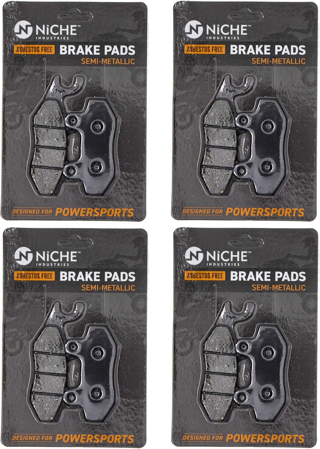Semi-Metallic Brake Pad Set Front 4 Pack A521