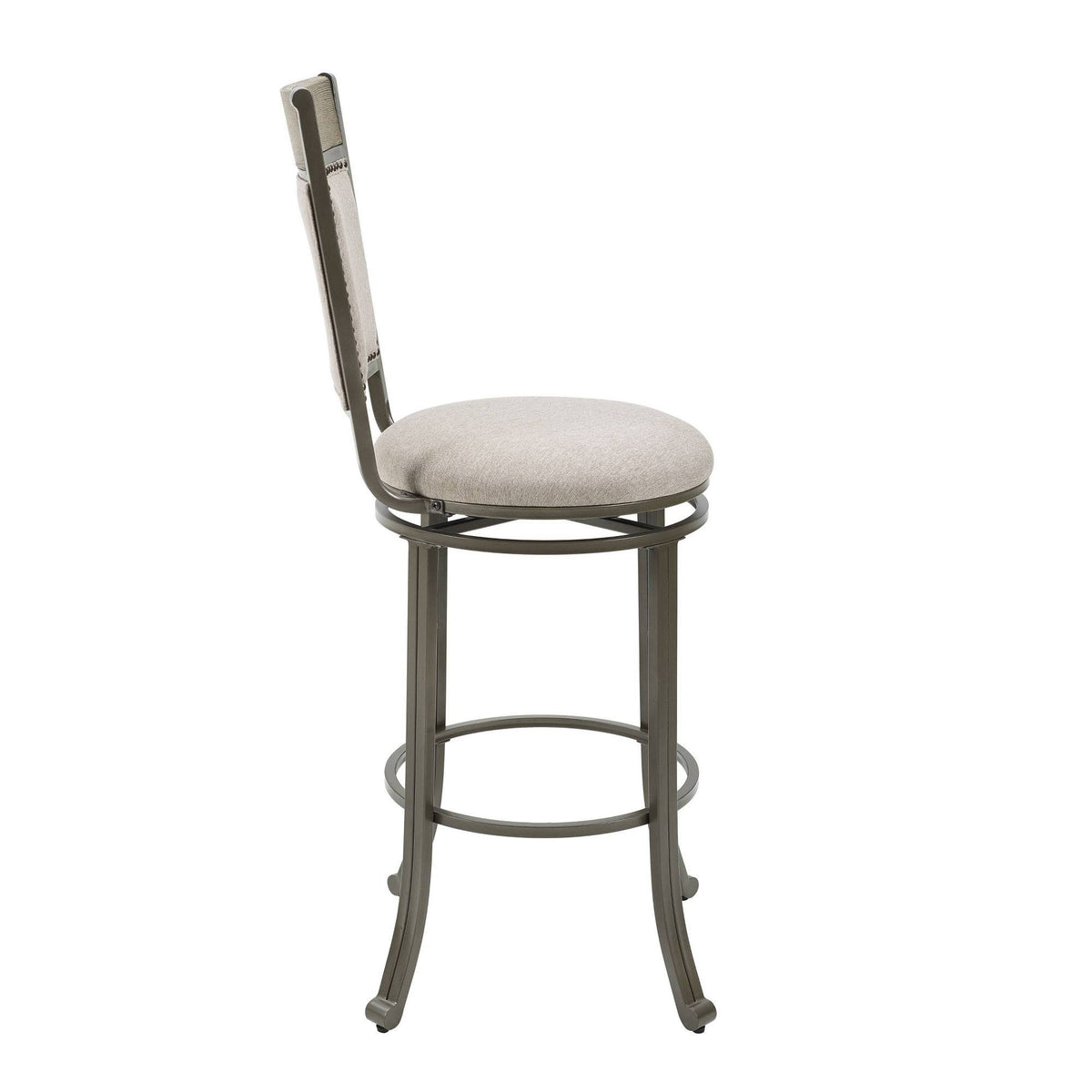 Pewter Gray Barstool Q43671