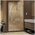 Brushed Nickel Hinged Shower Door H2053