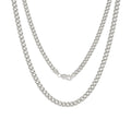 10k White Gold Miami Cuban Link Chain Necklace 16" - 30" T8113