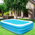 Inflatable Swimming Pool, 103" X 69" X 23" Above Ground F75268