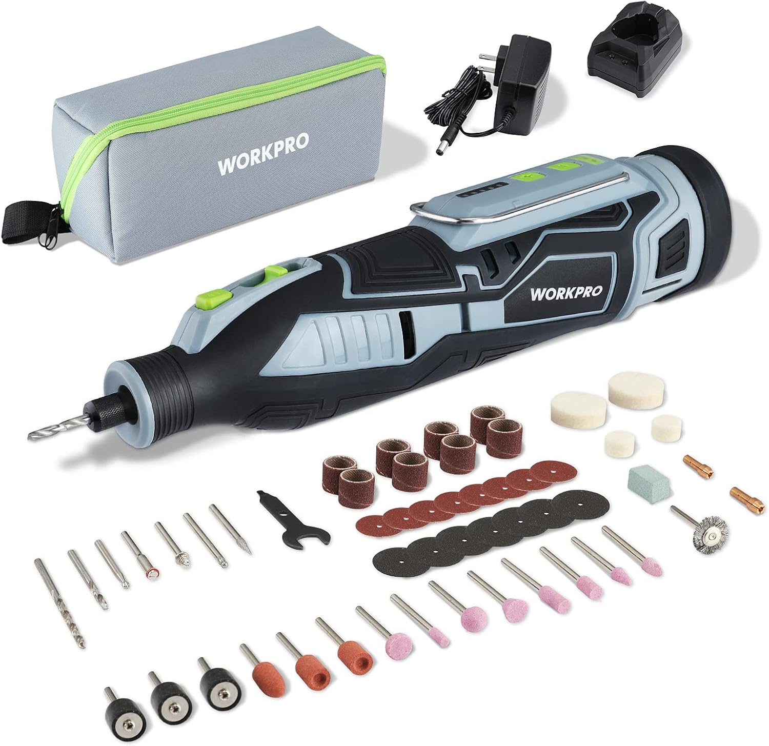12V Cordless Rotary Tool Kit, 114 Accessories, Pack of 2 H8380
