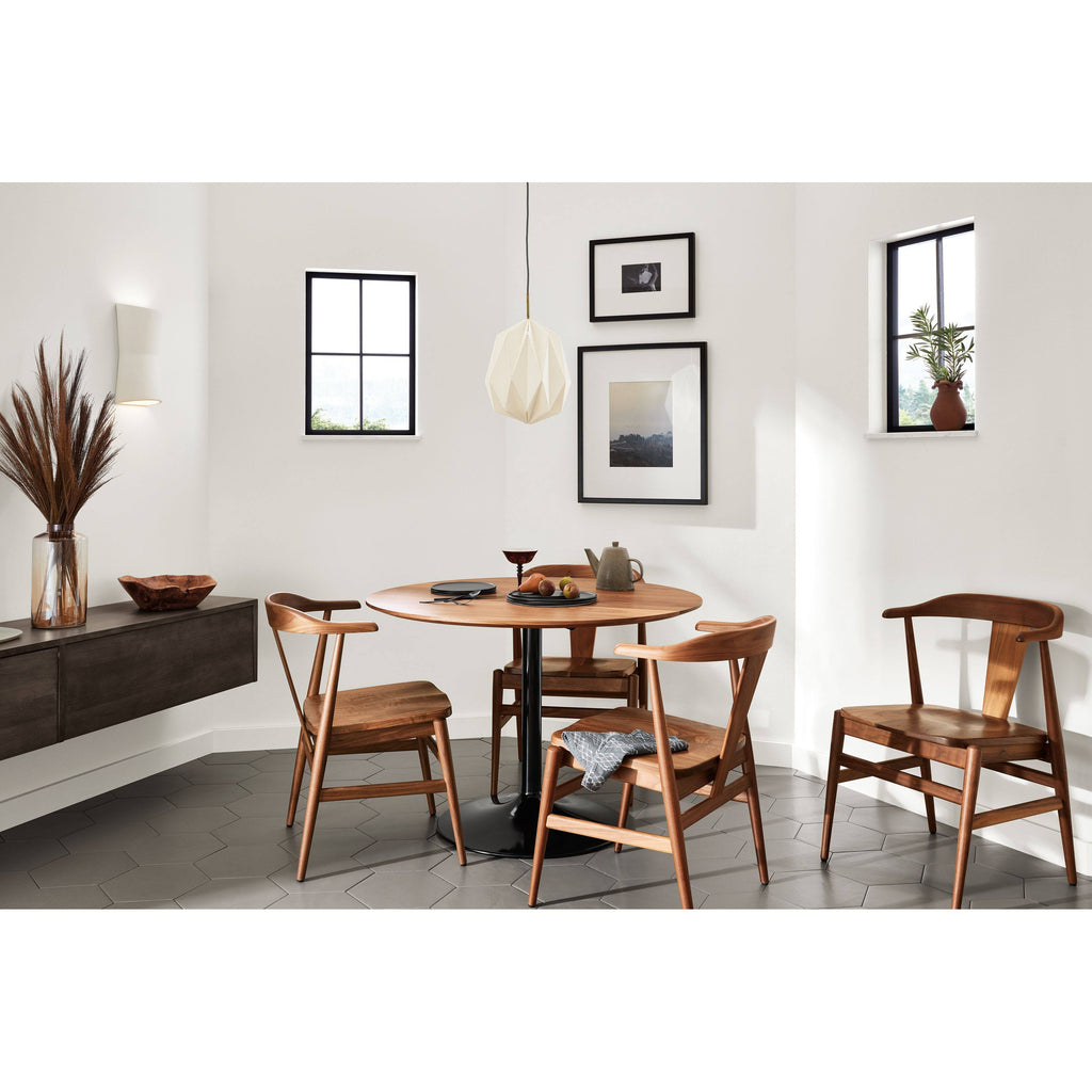 Modern Aria Round Table 27 Diameter in Grey C9418