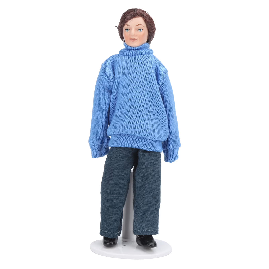 Porcelain Dollhouse People with Rotatable Limbs C664700
