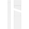 Plain PVC Pilaster with Capital and Base (Pair) R16729