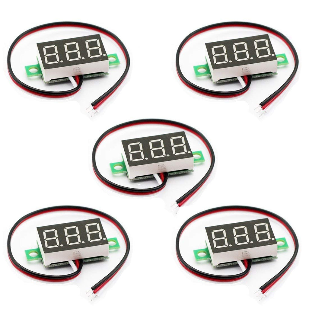 5pcs DC 0~30V Digital Voltmeter Red LED Display V9006
