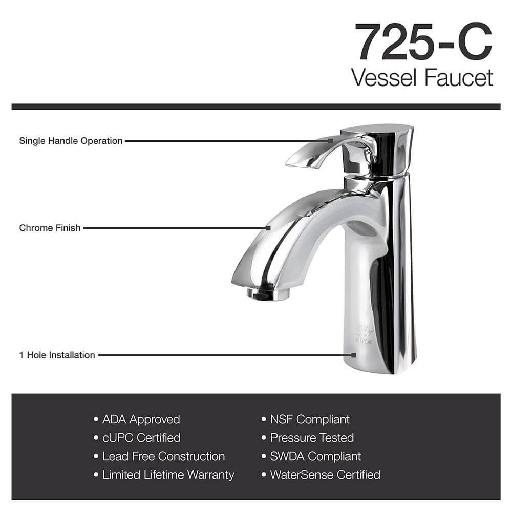 Chrome Vessel Faucet Y2855